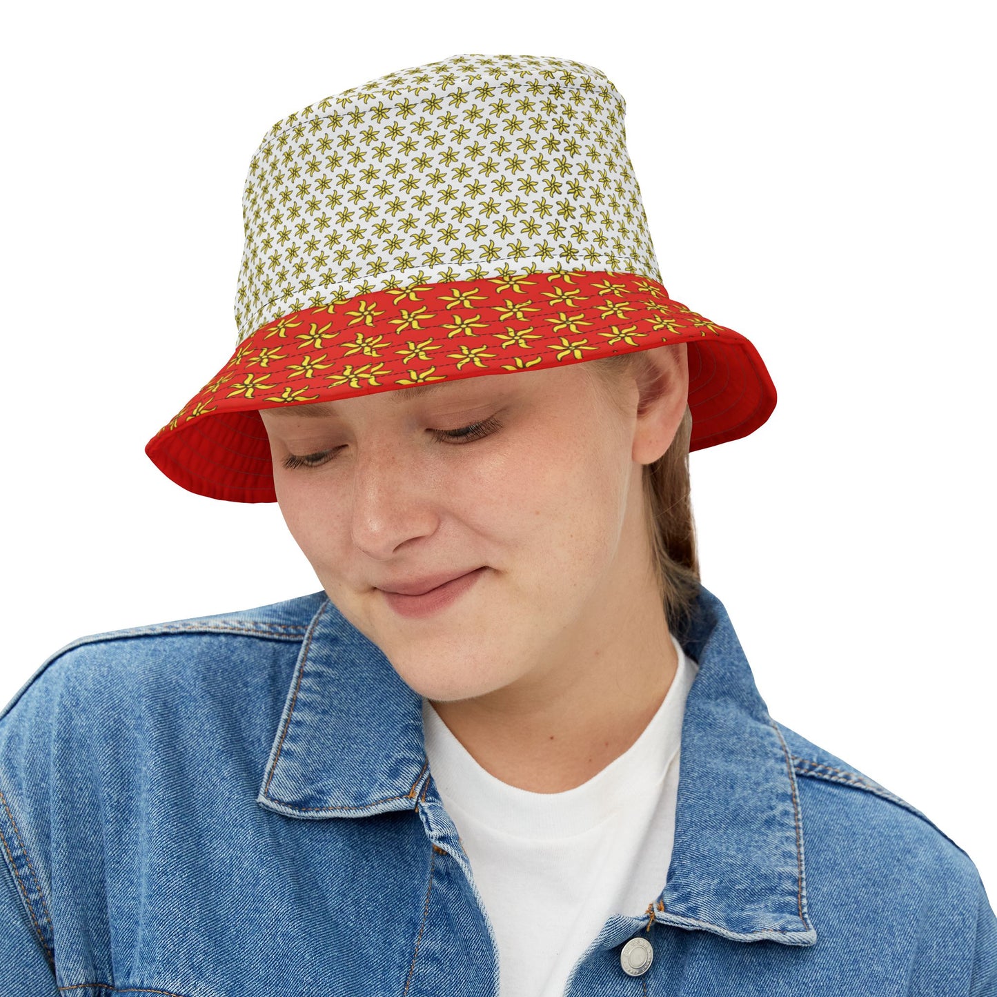 Chapeau de seau blanc Ylang Zéna