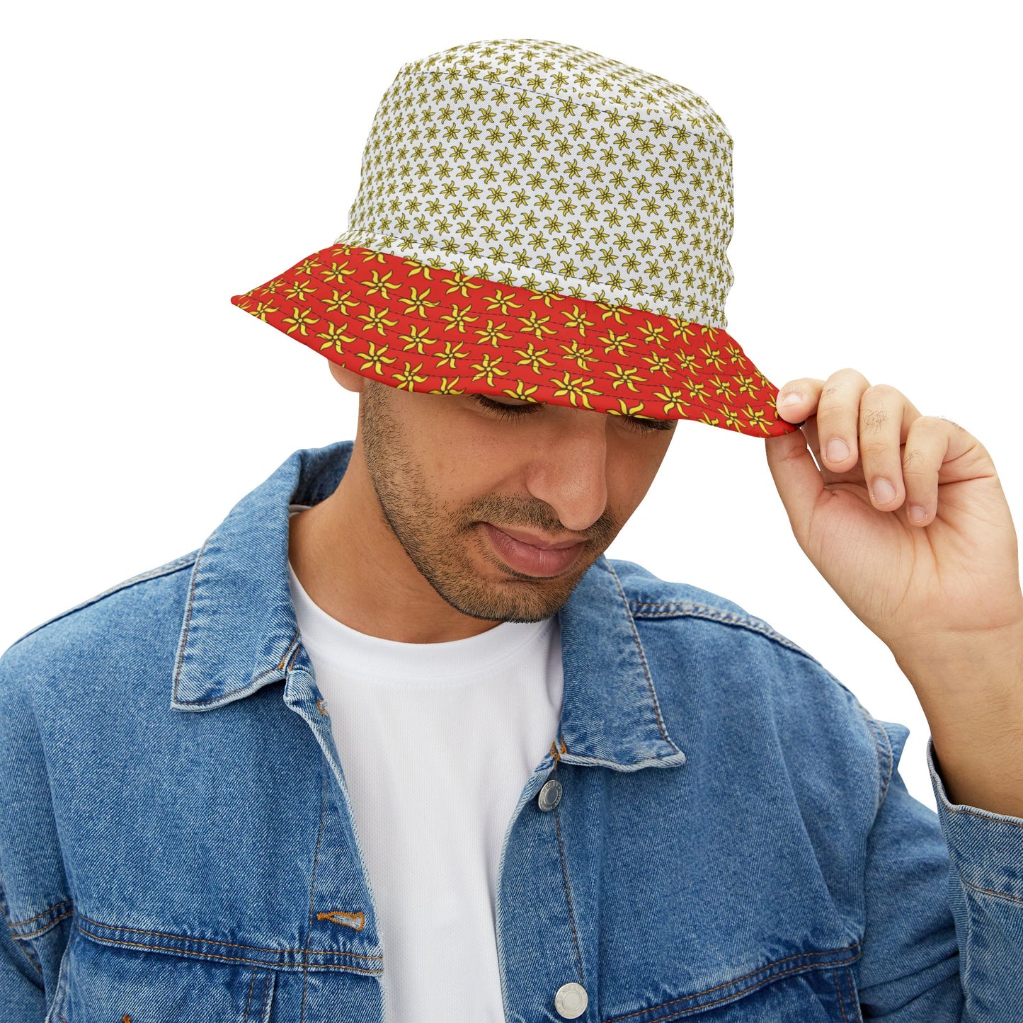Chapeau de seau blanc Ylang Zéna