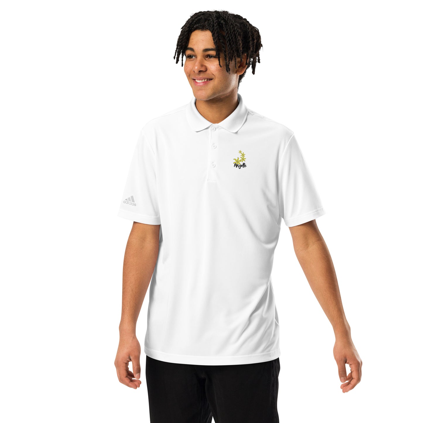 Polo premium adidas Blanc Mayotte