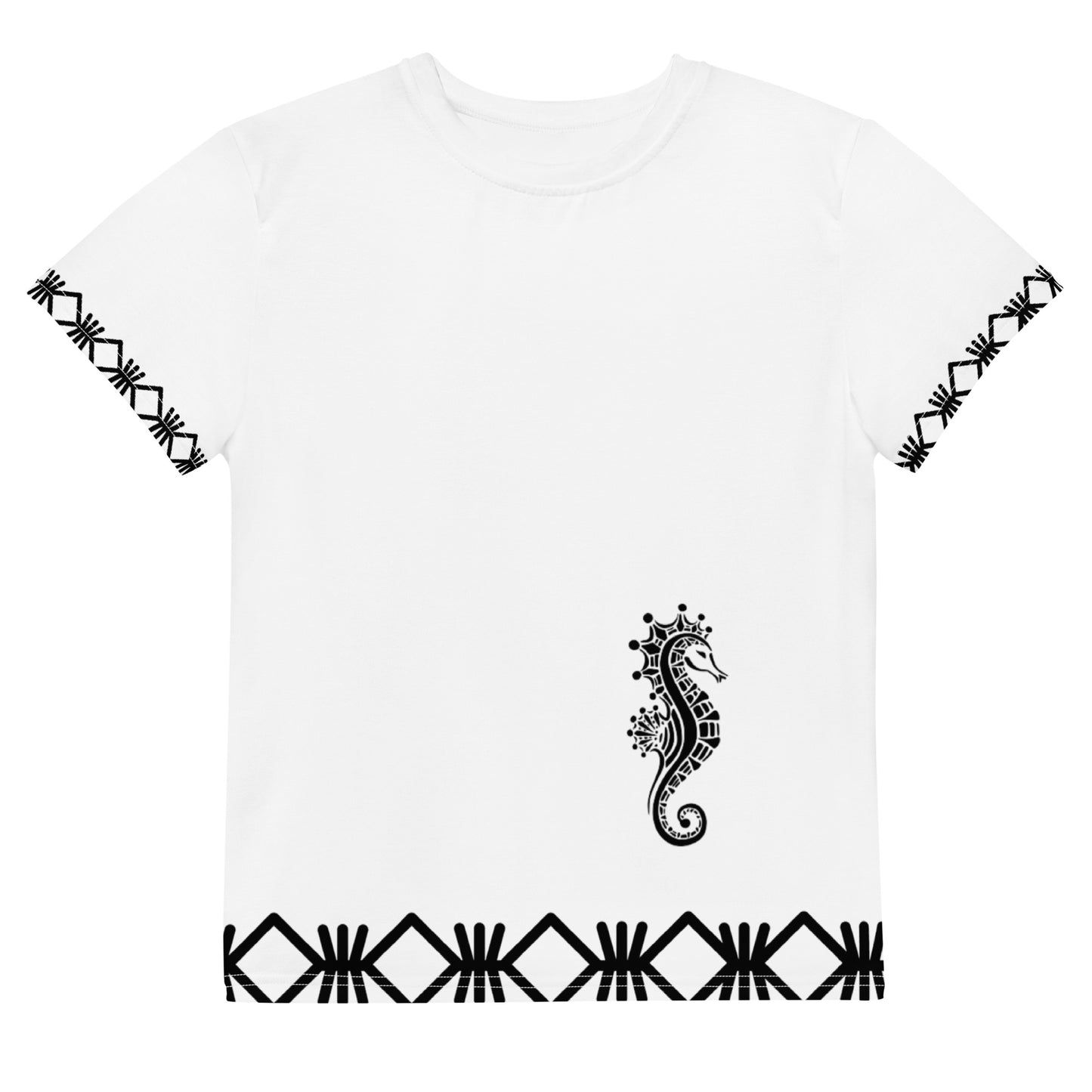 T-shirt mixte col ras du cou adolescent Hippo Mayotte