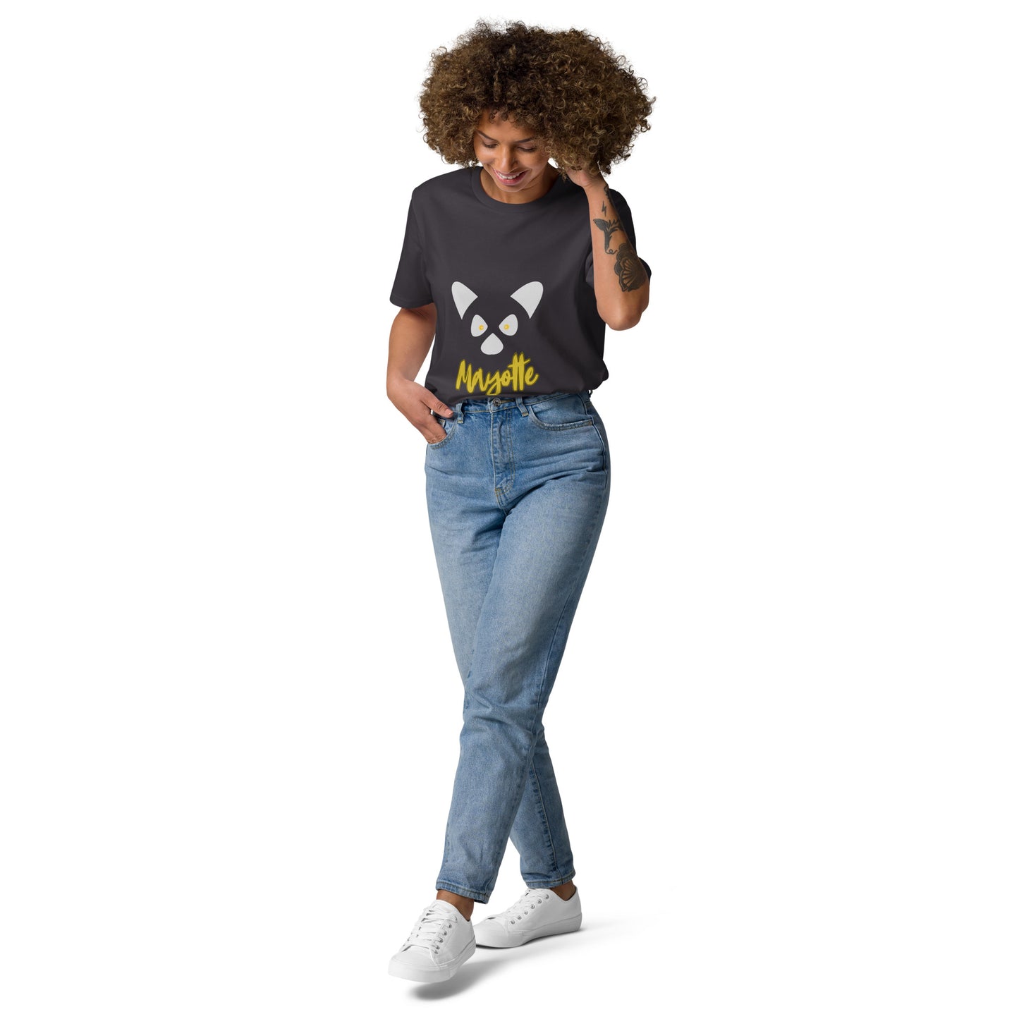 T-shirt mixte en coton biologique Maki Mayotte
