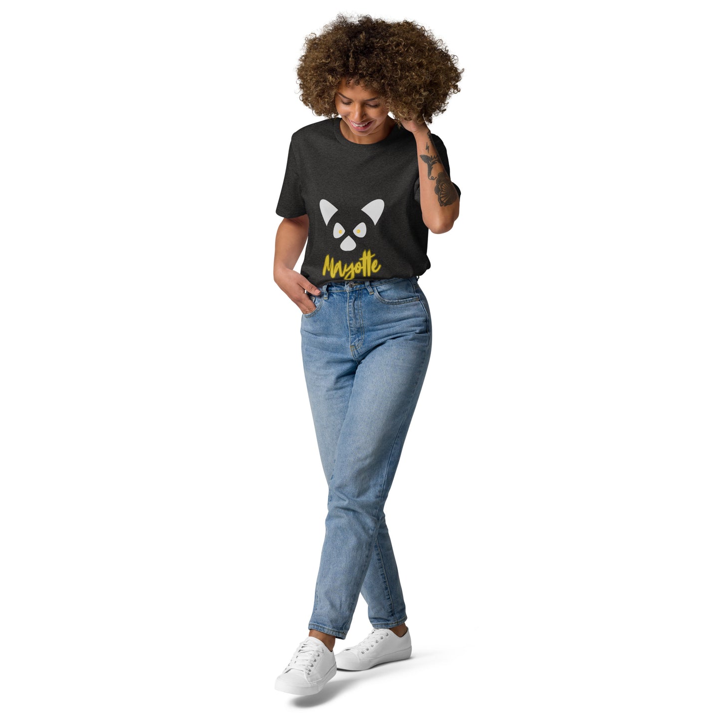 T-shirt mixte en coton biologique Maki Mayotte