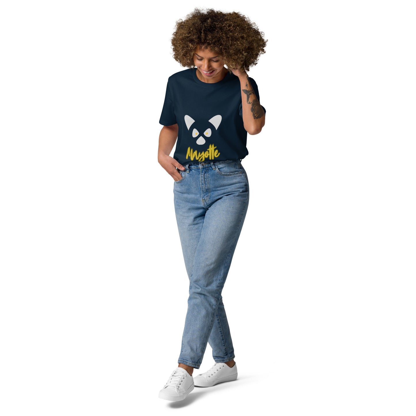 T-shirt mixte en coton biologique Maki Mayotte
