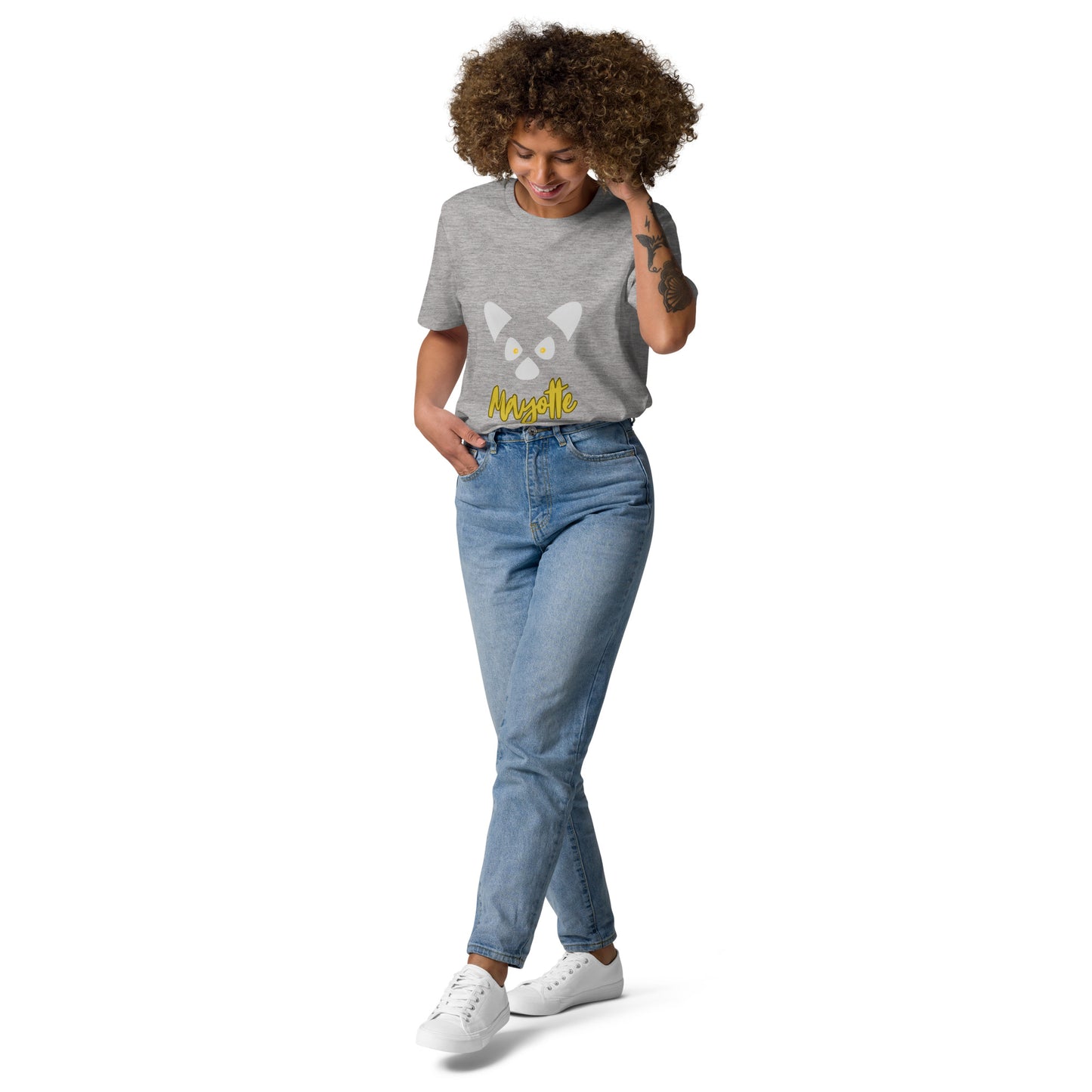 T-shirt mixte en coton biologique Maki Mayotte