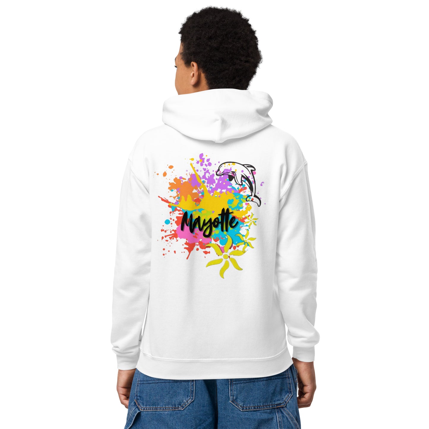 Sweat à capuche mixte épais pour les jeunes