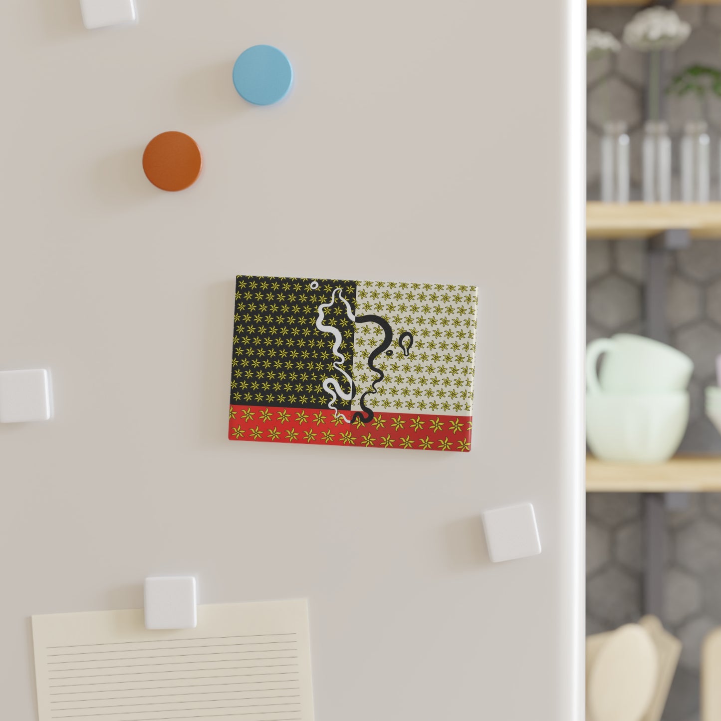 Copy of Button Magnet with Seahorse Design, Rectangle Magnet for Home, Fridge Decor, Gift for Coastal Lovers, Nautical Decor, Collector's Item