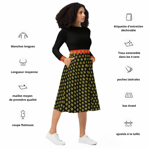 Robe manches longues ylang mayotte