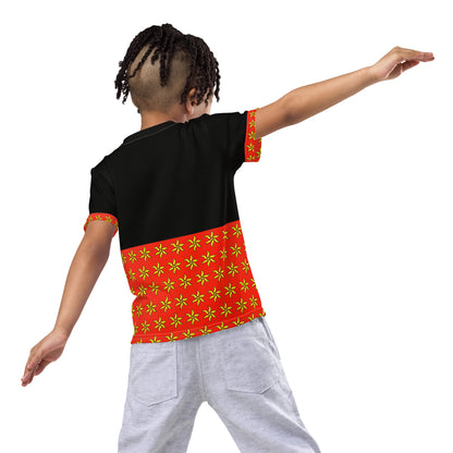 T-shirt mix col ras du cou enfant Ylang