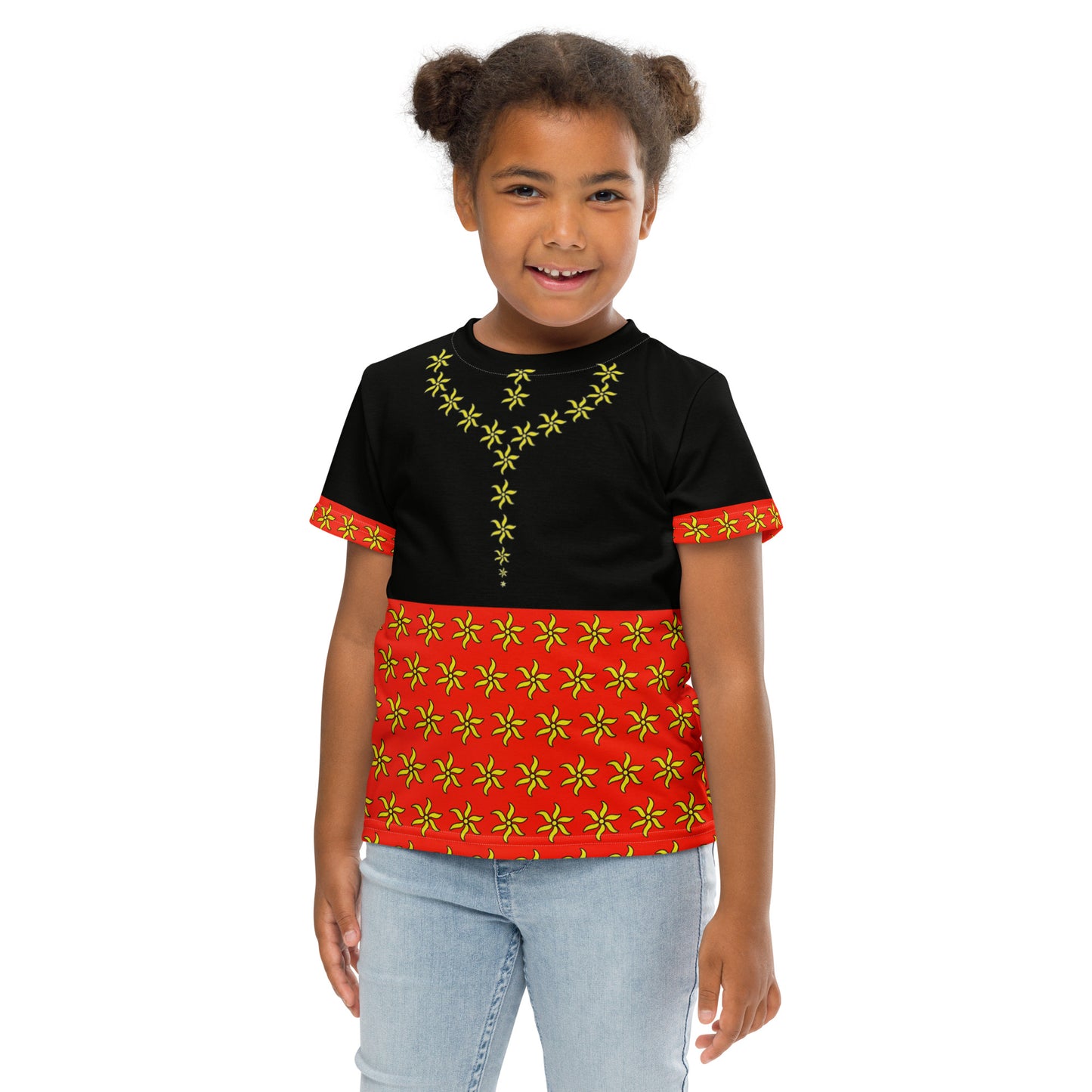 T-shirt mix col ras du cou enfant Ylang