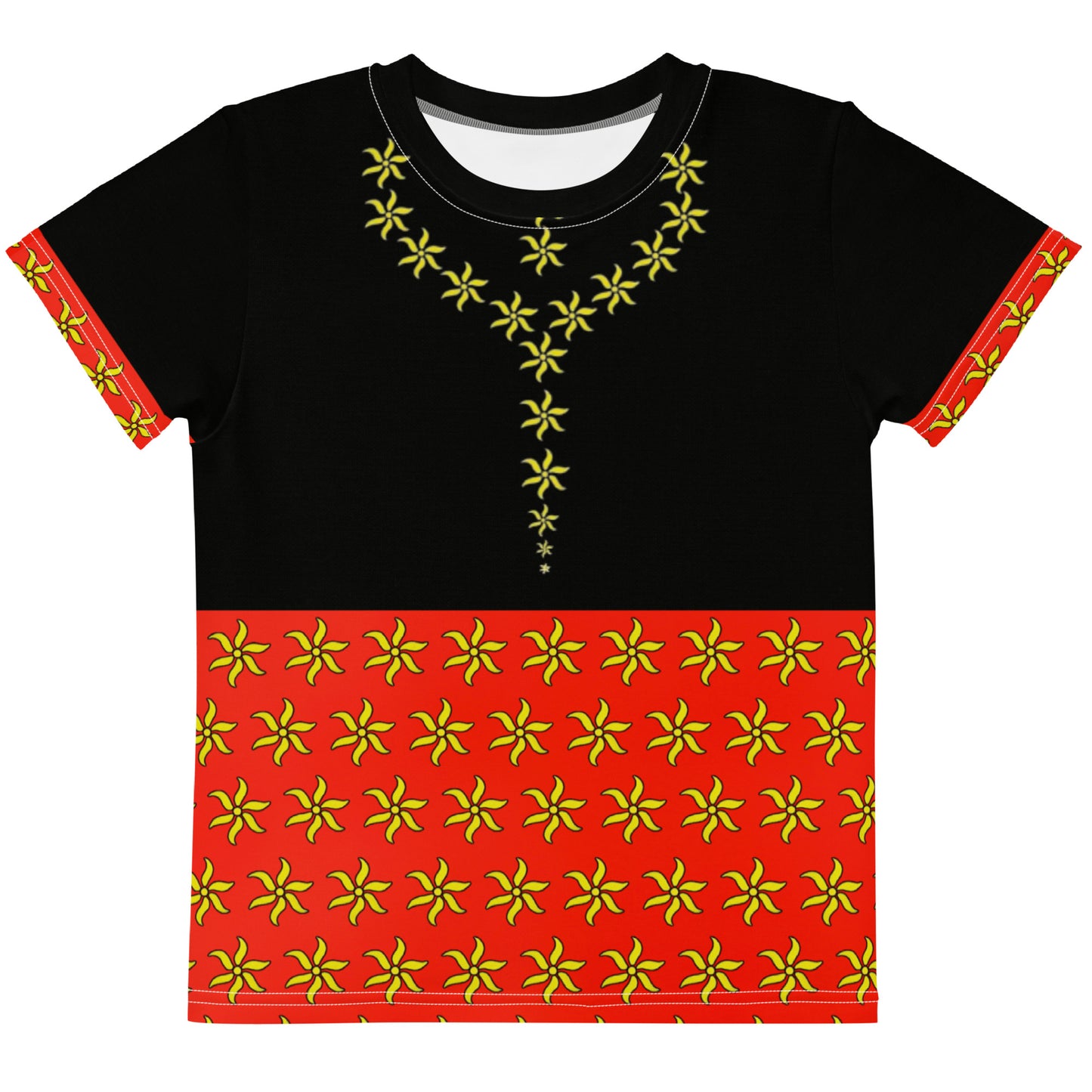 T-shirt mix col ras du cou enfant Ylang