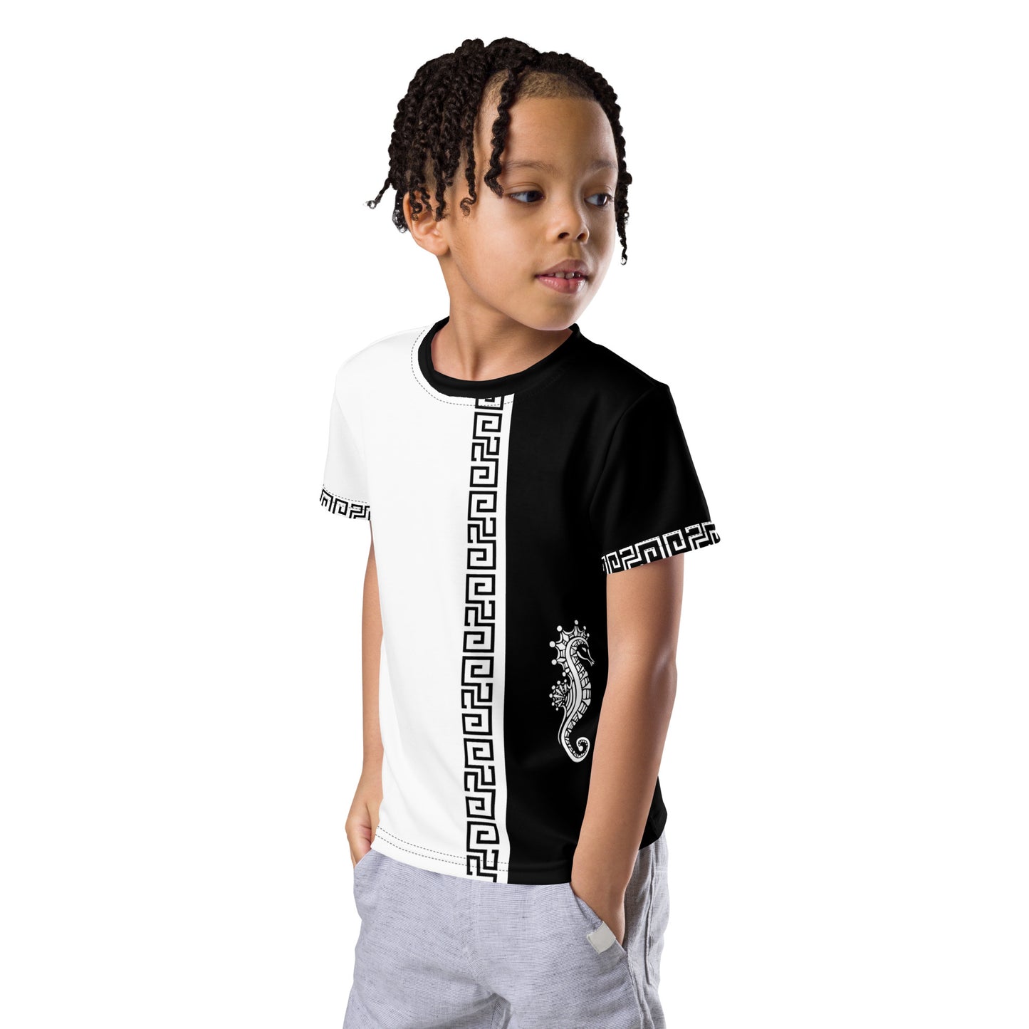 T-shirt col ras du cou enfant Hippo Mayotte