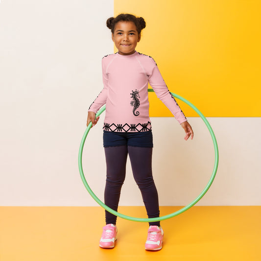 T-shirt rose de Compression pour Enfant  Hippo Mayotte