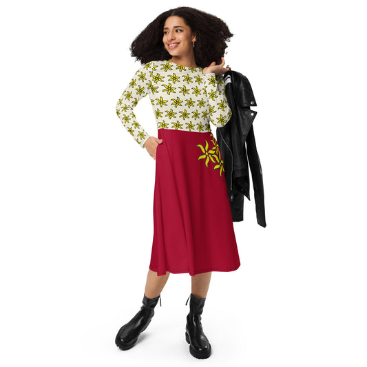 Robe manches longues ylang claire Mayotte