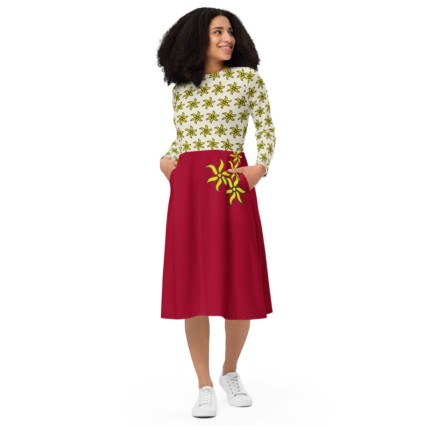 Robe manches longues ylang claire Mayotte