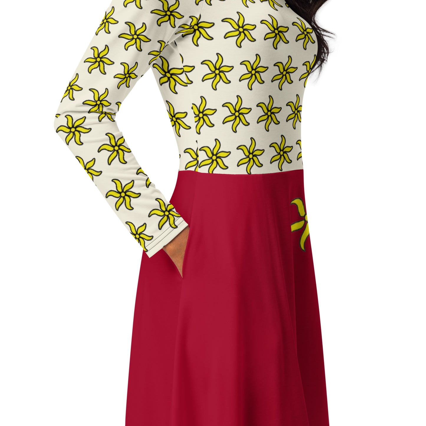 Robe manches longues ylang claire Mayotte