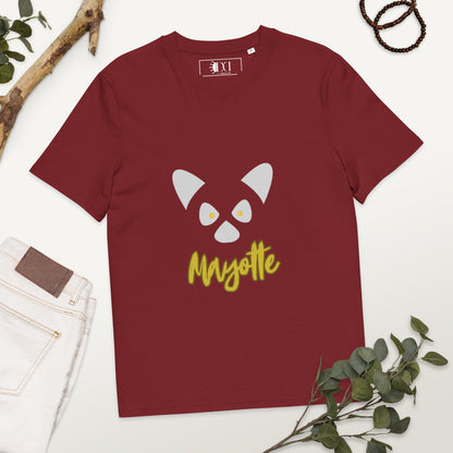 T-shirt mixte en coton biologique Maki Mayotte