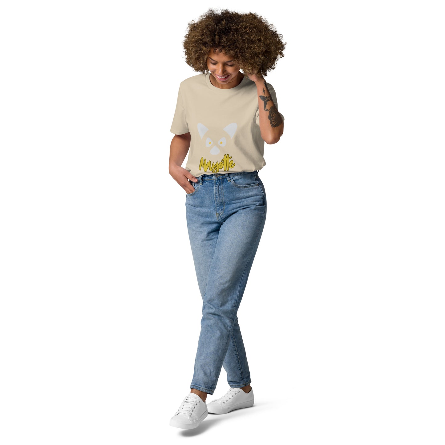 T-shirt mixte en coton biologique Maki Mayotte